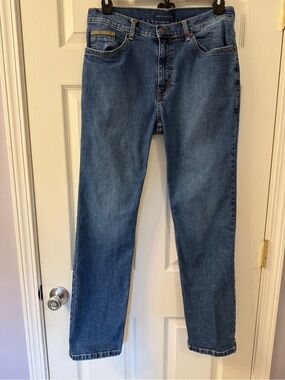 McKenzie Tribe Dungarees Men’s Jeans Blue Straight Leg Cowboy Tested Size 35/32